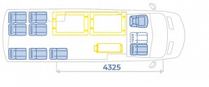 Автобус для перевозки инвалидов Mercedes-Benz Sprinter на 11 мест