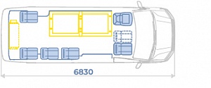 Автобус для перевозки инвалидов Volkswagen Crafter (2239D1)
