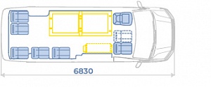 Автобус для перевозки инвалидов Volkswagen Crafter (2239D0)