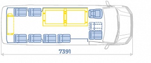 Автобус для перевозки инвалидов Volkswagen Crafter (2239D5)